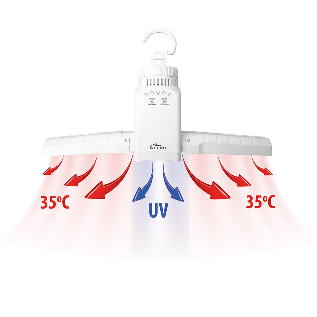 Przenośna, wisząca suszarka powietrzna do odzieży, butów itp. z dezynfekcją UV SMART AIRDRYER UV