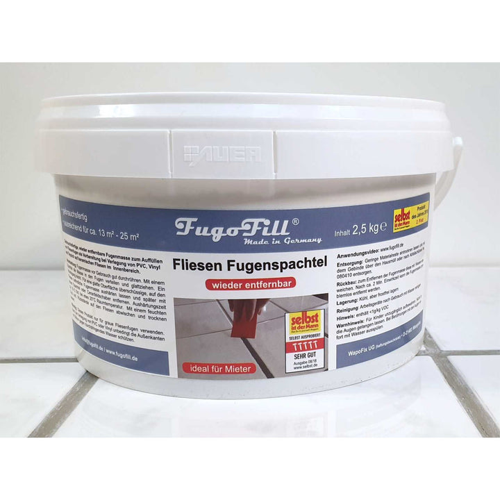 Usuwalna masa do spoinowania płytek FugoFill, 2,5kg, szara