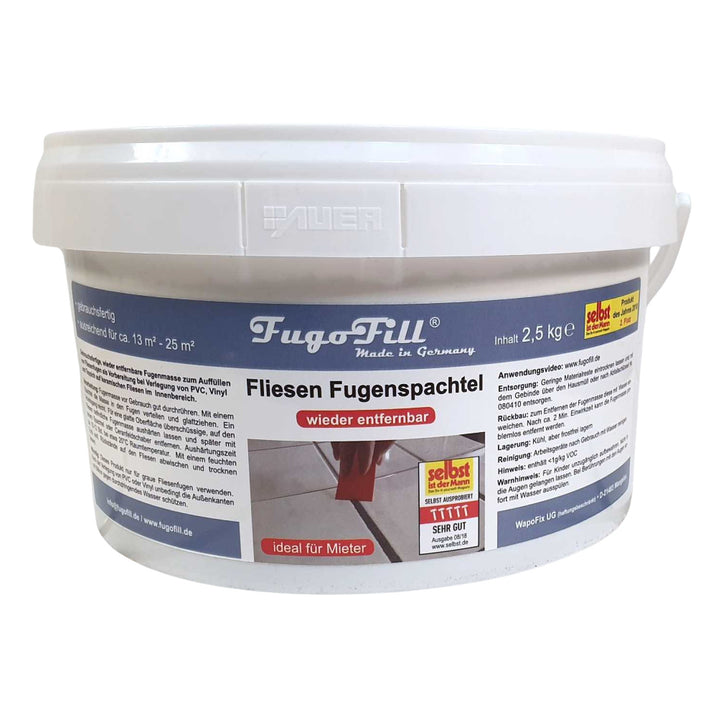 Usuwalna masa do spoinowania płytek FugoFill, 2,5kg, szara