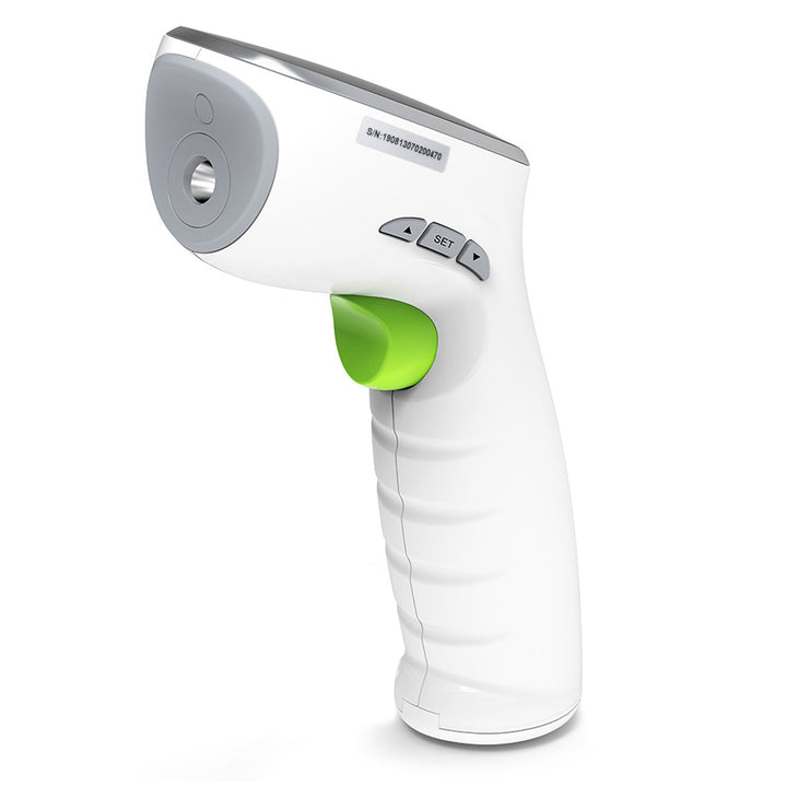 Inhalator dla dzieci Promedix PR-812 panda, zestaw nebulizator, maski, filterki + termometr lekarski bezdotykowy na podczerwień Promedix PR-960