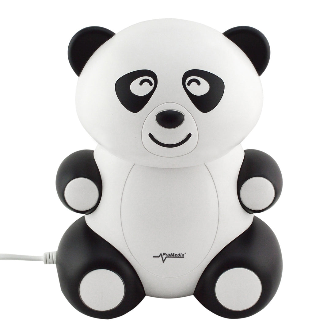 Inhalator dla dzieci Promedix PR-812 panda, zestaw nebulizator, maski, filterki + smoczek Promedix PR-815