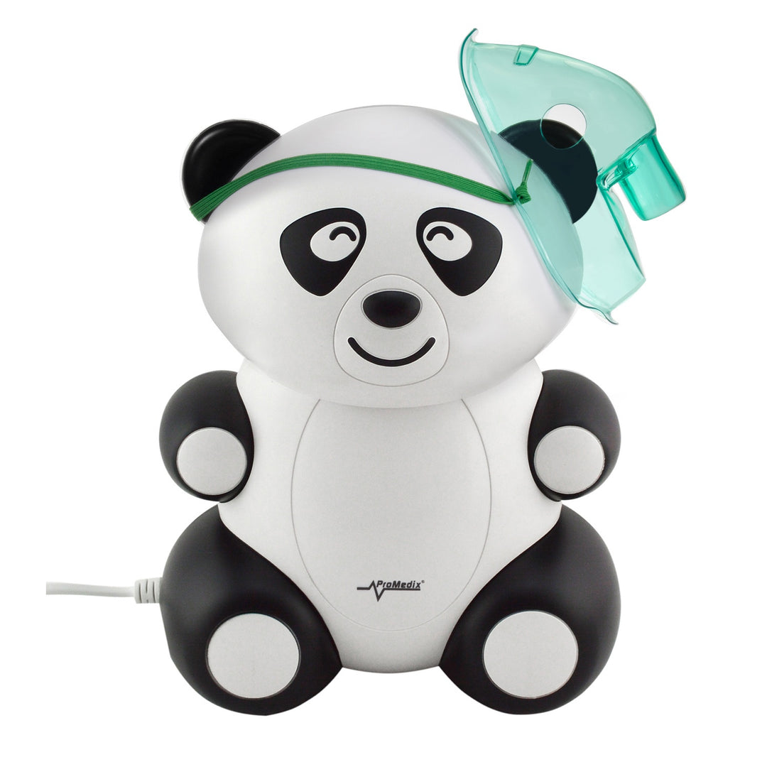 Inhalator dla dzieci Promedix PR-812 panda, zestaw nebulizator, maski, filterki + smoczek Promedix PR-815