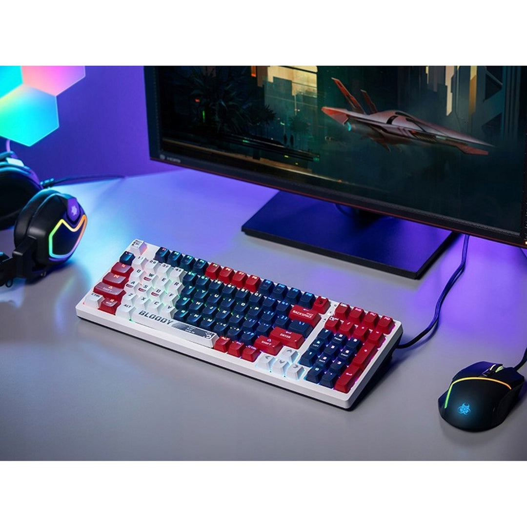 Klawiatura mechaniczna A4TECH BLOODY S98 USB Sports Navy (BLMS Red Plus Switches)