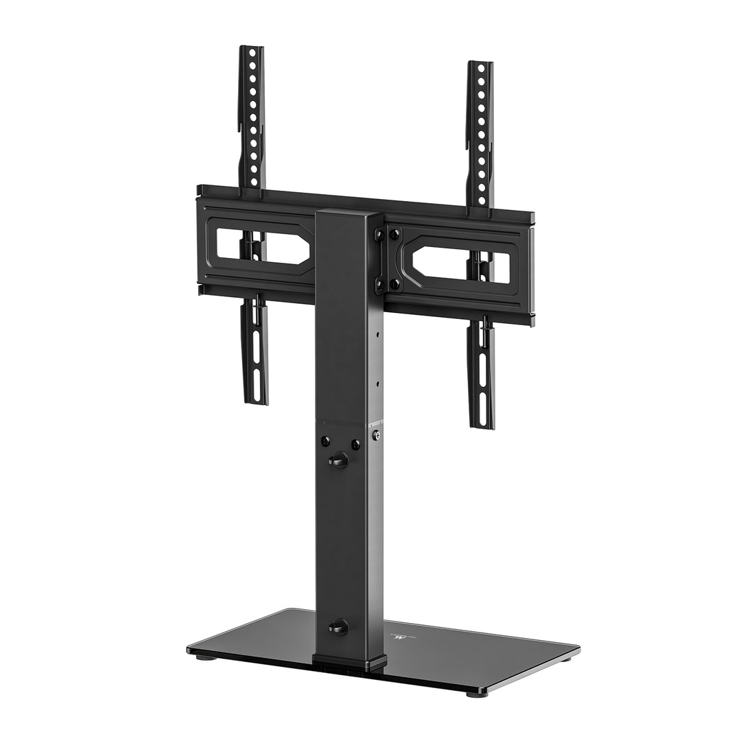 Uniwersalny stojak do TV Maclean, na szafkę RTV, podstawka, max. 40kg, max. VESA 400x400, regulacja wysokości i kąta, dla TV 32-65", MC-124