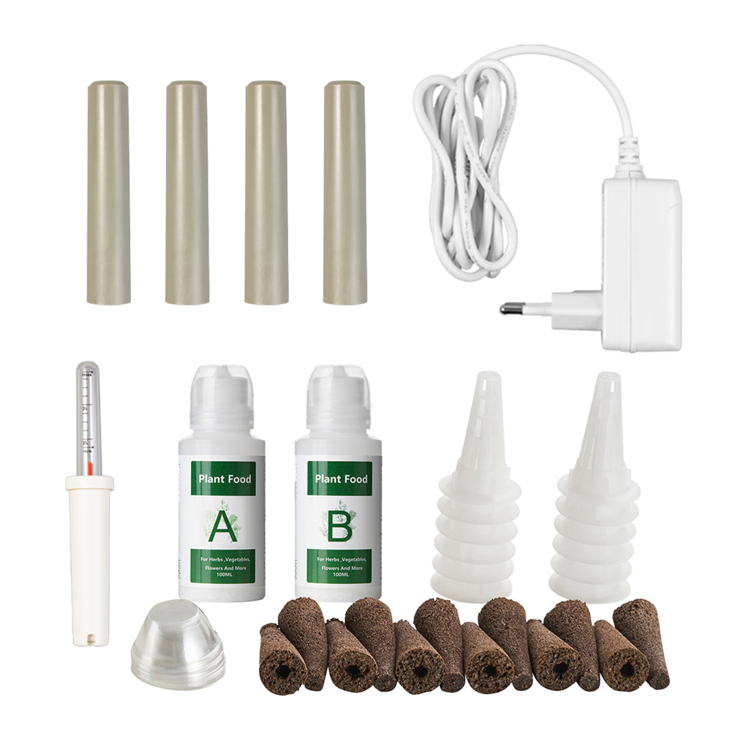 Inteligentny System wewnętrznej uprawy roślin GreenBlue, doniczka SMART, pojemność 4L, na 12 roślin, diody LED full spectrum, GB133