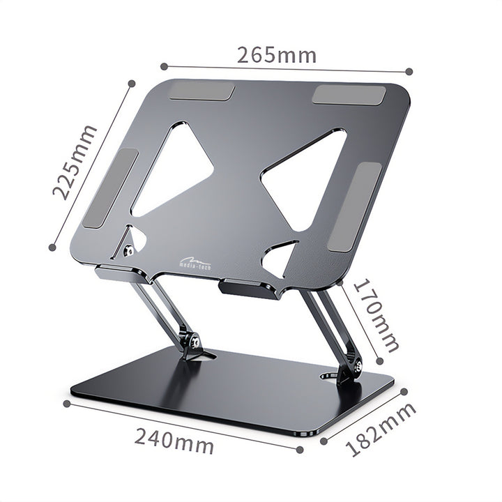 Regulowana, ergonomiczna podstawka pod laptopa 10-17 cali LAPTOP STAND Media-Tech MT2661