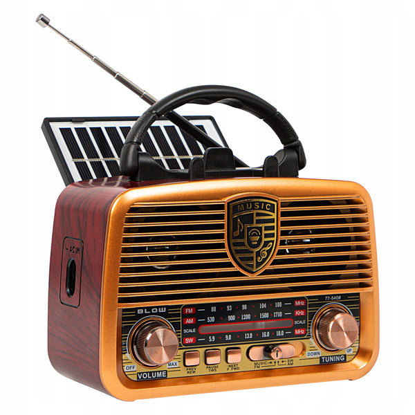 Radio przenośne analogowe AM/FM BT BLOW RA10 solarne