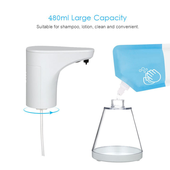 Automatyczny dozownik Promedix, pojemnik dyspenser do płynnych mydeł, płynów dezynfekujących, 480ml, 4xAA PR-530 + 4x baterie Varta Industrial LR6/AA R-06