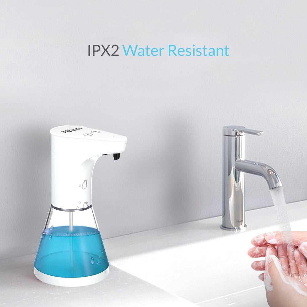 Automatyczny dozownik Promedix, pojemnik dyspenser do płynnych mydeł, płynów dezynfekujących, 480ml, 4xAA PR-530 + 4x baterie Varta Industrial LR6/AA R-06