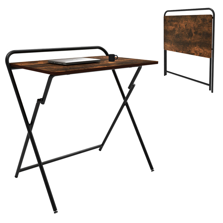 Wielofunkcyjny stolik biurko na laptop Maclean, czarne, blat 50x80cm, 50kg max., MC-127 B