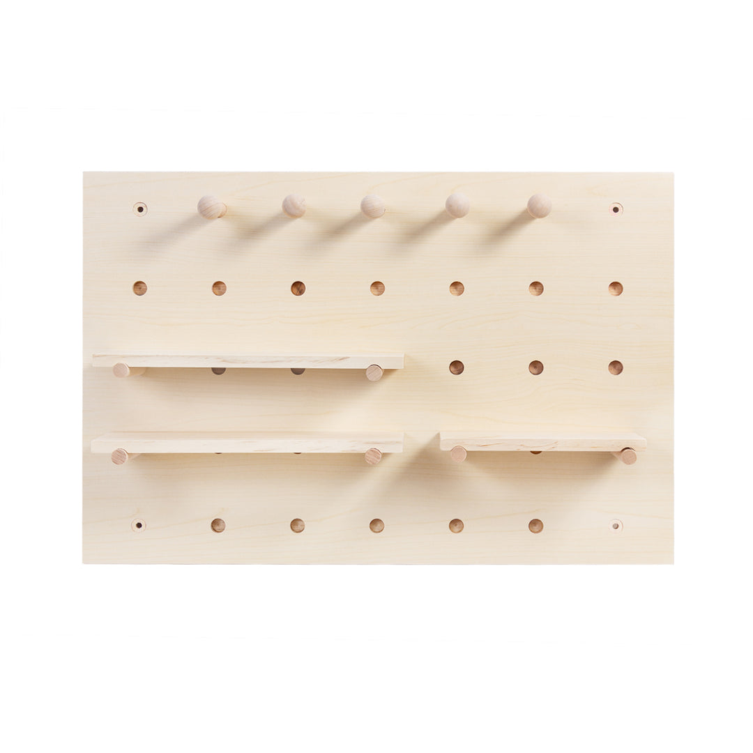 Drewniana tablica organizer Maclean, kolor jasne drewno, 40x60 cm, max. 20 kg, MC-130 WD
