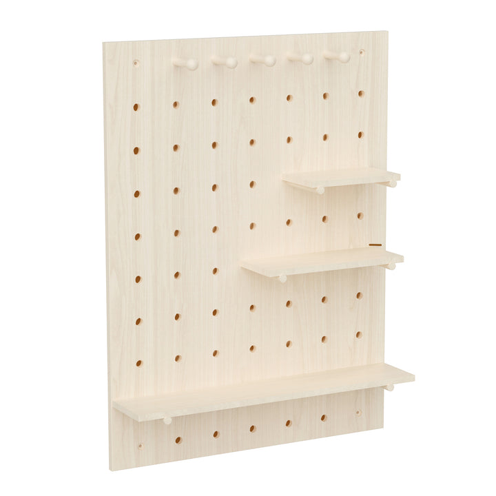 Drewniana tablica organizer Maclean, kolor jasne drewno, 60x80 cm, max. 20 kg, MC-131 WD