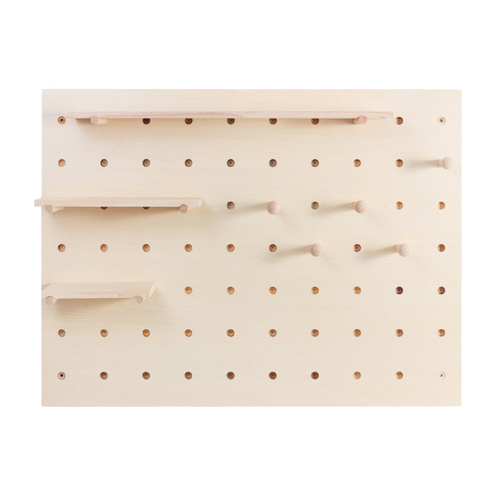 Drewniana tablica organizer Maclean, kolor jasne drewno, 60x80 cm, max. 20 kg, MC-131 WD
