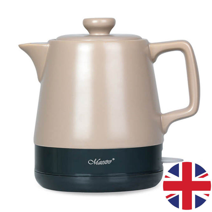 Czajnik elektryczny ceramiczny 1l Maestro MR-071 Beige 1000W, wtyczka UK
