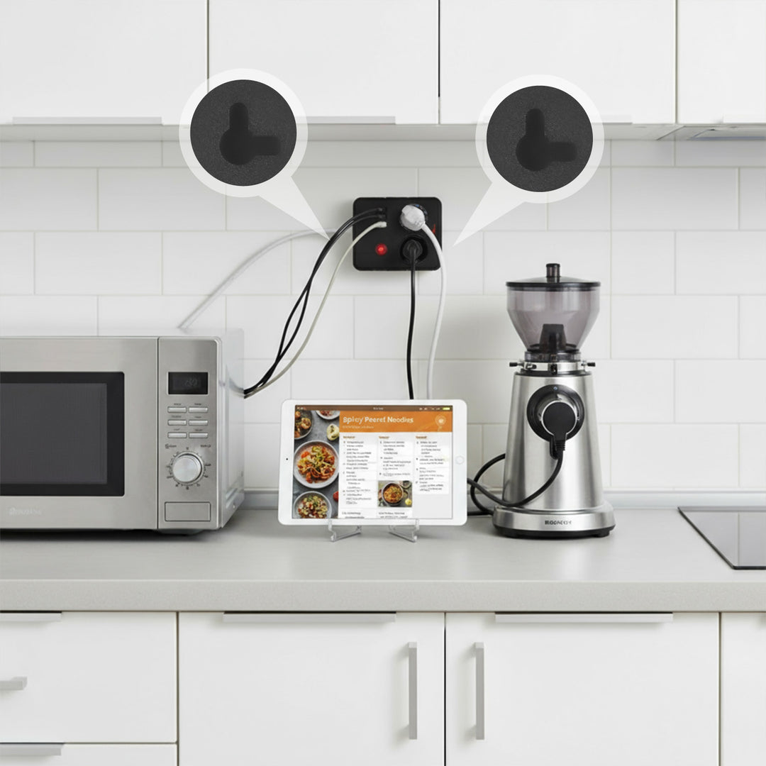 Listwa zasilająca Maclean, przedłużacz 2 gniazda + 3xUSB, 110-240V AC 50/60Hz, 2.1A max 2500W, 3 m, czarna, MCE388 B