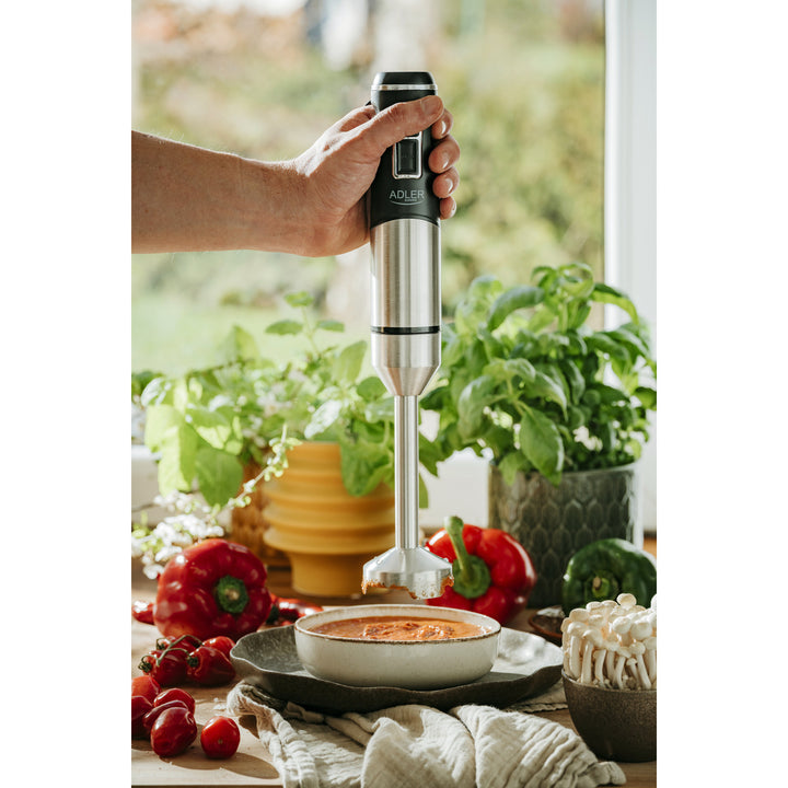 Blender ręczny Adler, funkcja Turbo, funkcja kruszenia lodu, 1900W, AD 4628