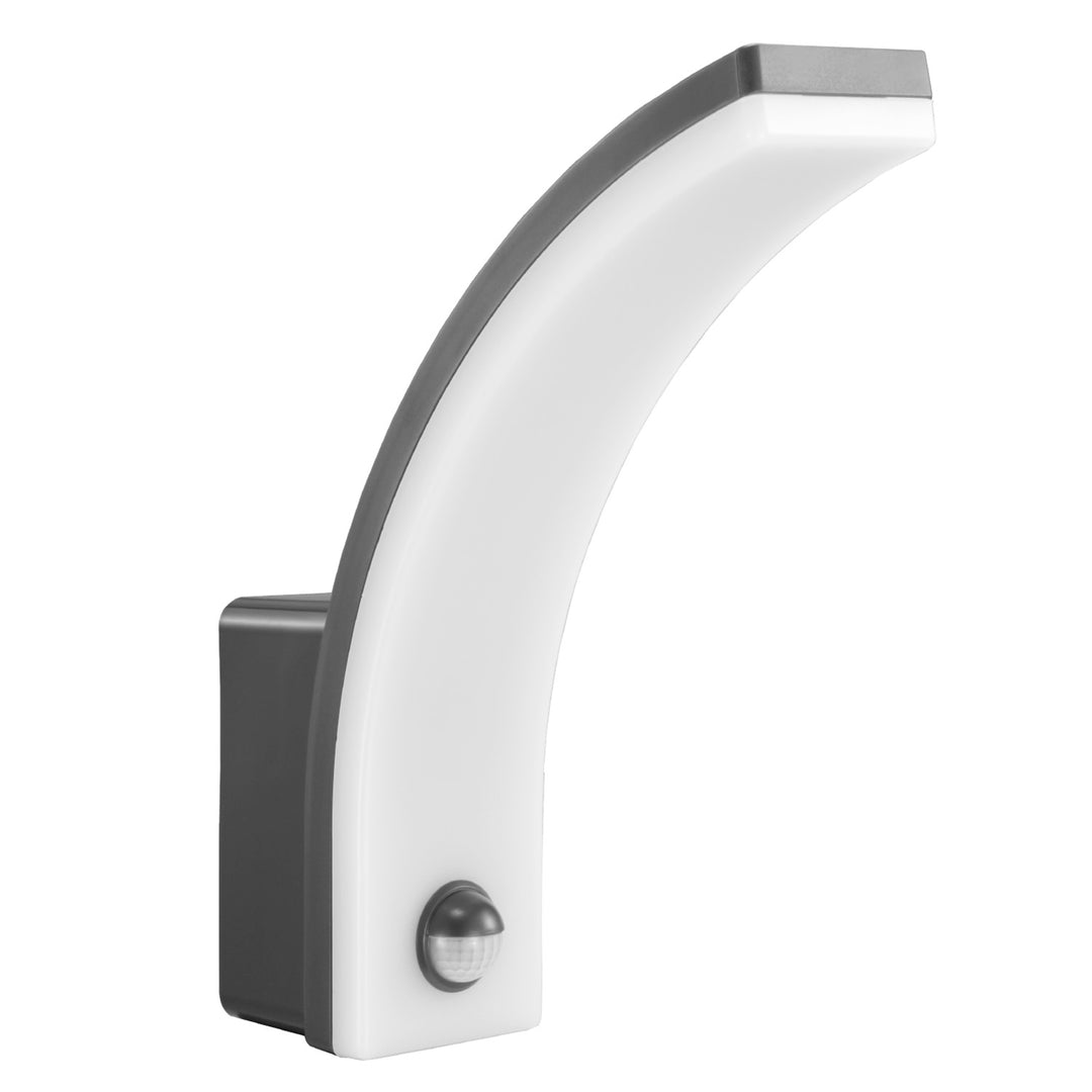 Lampa LED z czujnikiem ruchu Maclean, czujnik ruchu PIR, kolor szary, 20W, IP65, 2000lm, barwa neutralna biała (4000K) MCE512 GR, 2 sztuki