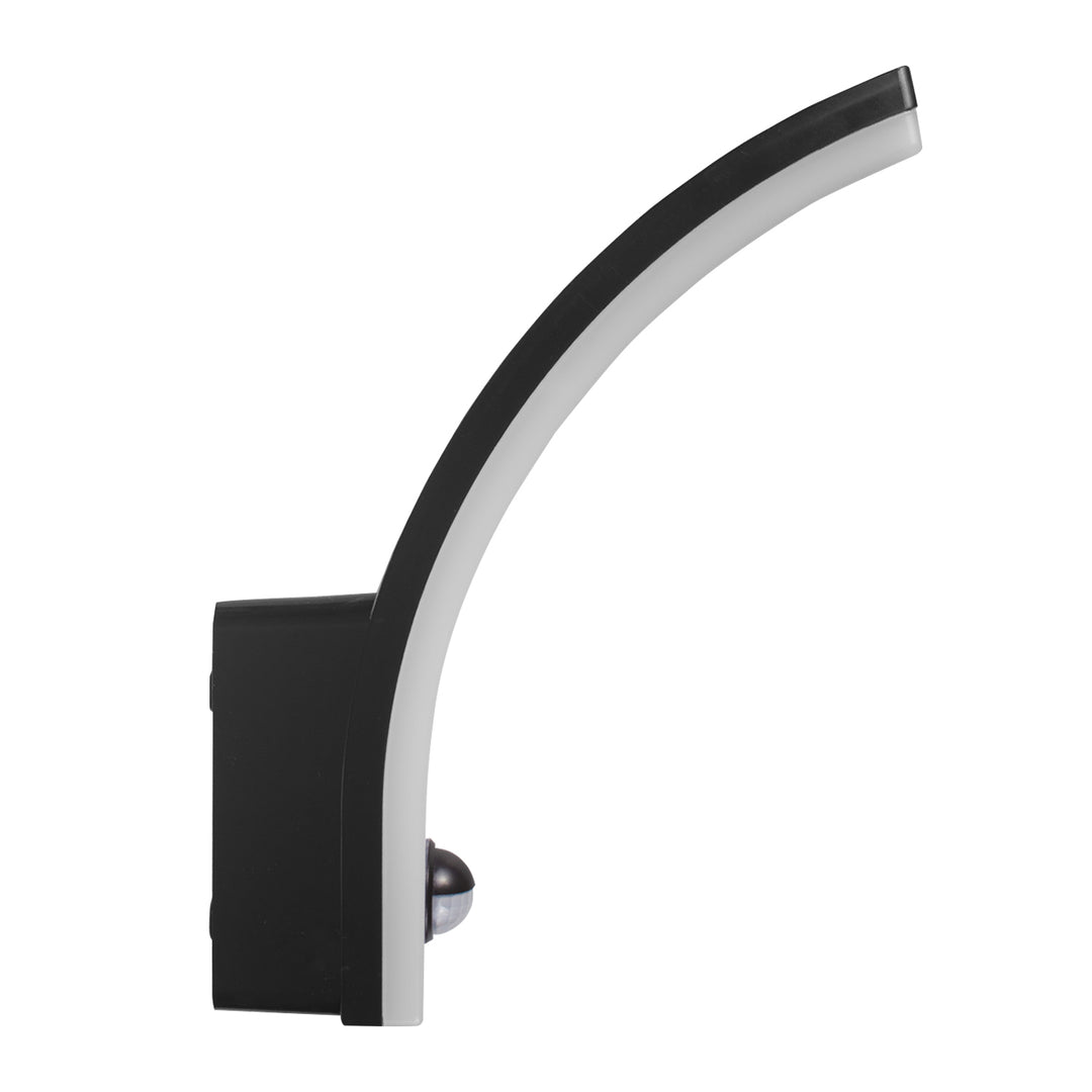 Lampa LED z czujnikiem ruchu Maclean, czujnik ruchu PIR, kolor czarny, 20W, IP65, 2000lm, barwa neutralna biała (4000K) MCE512 B, 2 sztuki