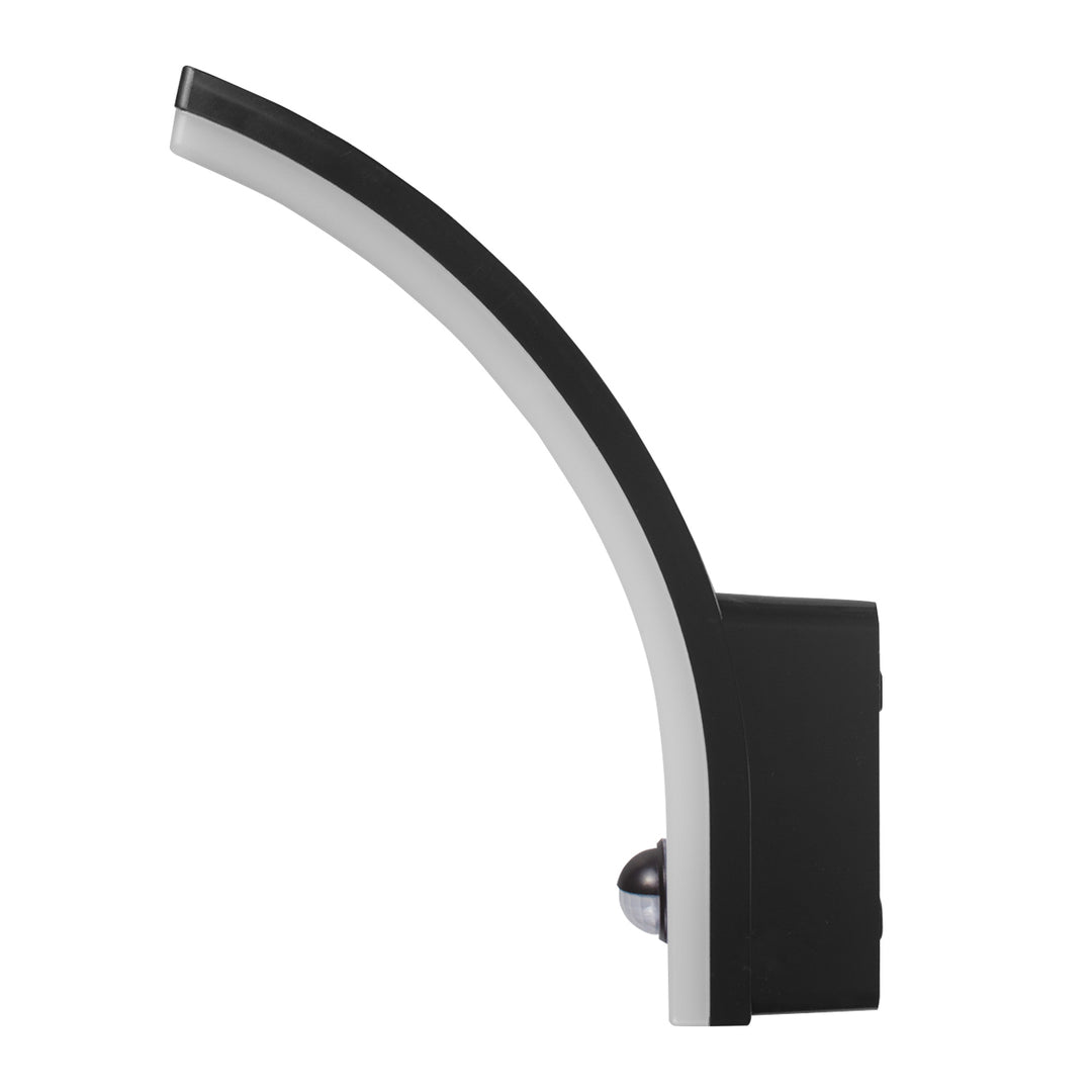 Lampa LED z czujnikiem ruchu Maclean, czujnik ruchu PIR, kolor czarny, 20W, IP65, 2000lm, barwa neutralna biała (4000K) MCE512 B, 2 sztuki