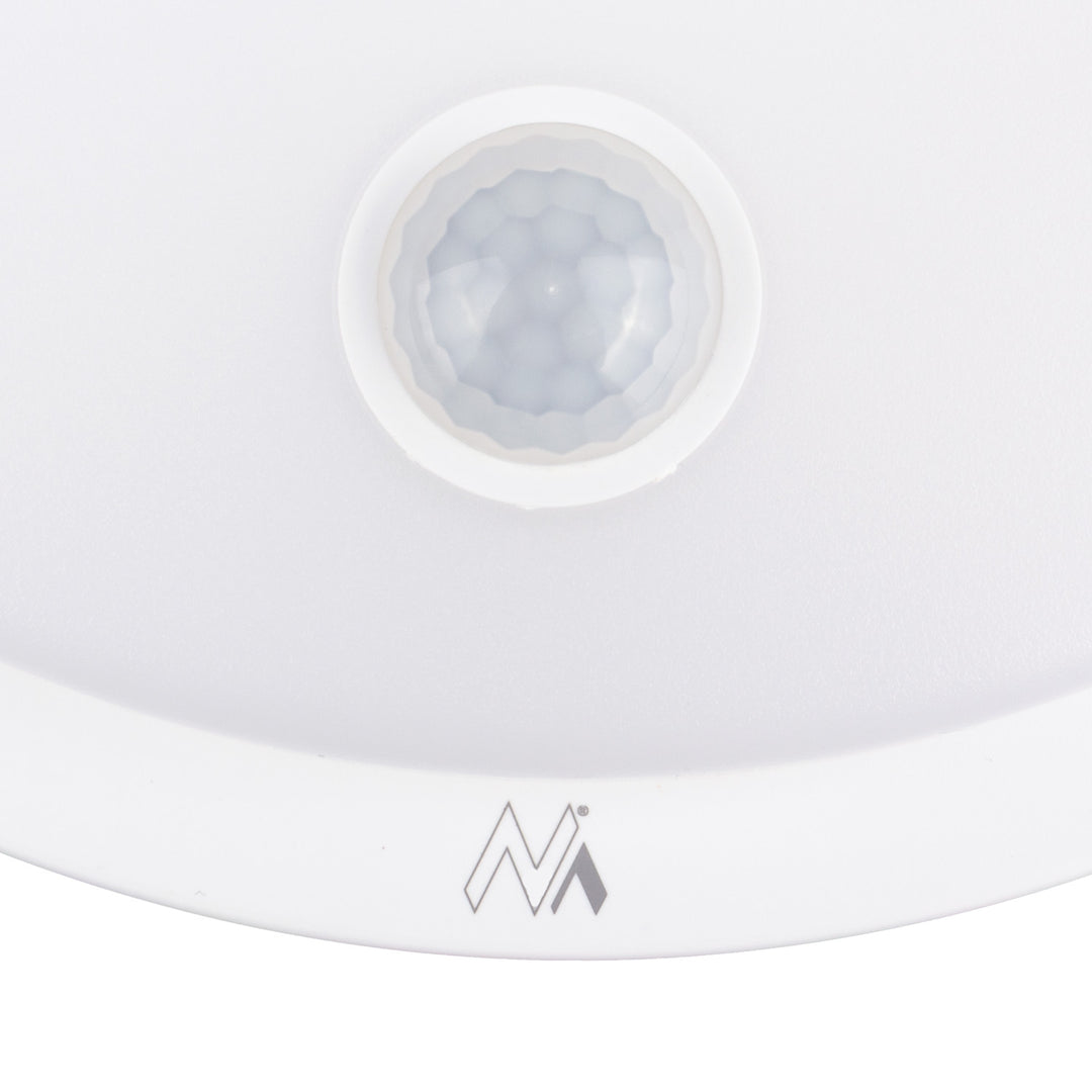 Lampa LED z czujnikiem ruchu Maclean, czujnik PIR, kolor biały, 10W, IP65, 1000lm, barwa neutralna, MCE525 W