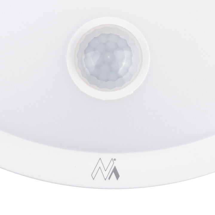 Lampa LED z czujnikiem ruchu Maclean, czujnik PIR, kolor biały, 10W, IP65, 1000lm, barwa neutralna, MCE525 W