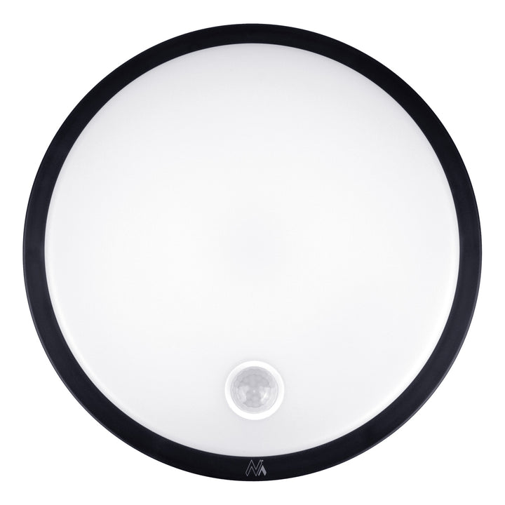 Lampa LED z czujnikiem ruchu Maclean, czujnik PIR, kolor czarny, 10W, IP65, 1000lm, barwa neutralna, MCE525 B
