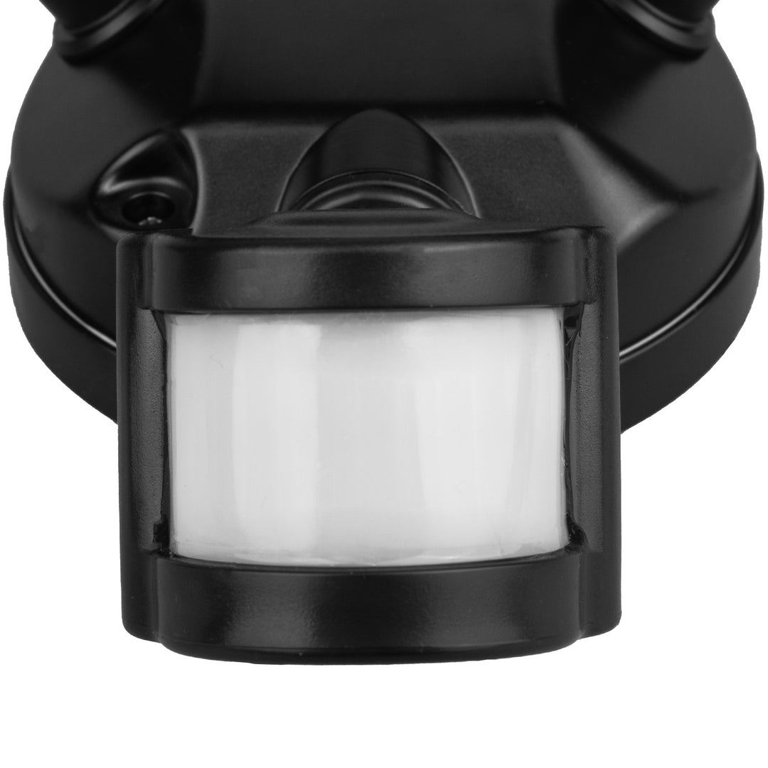 Ścienna lampa LED Maclean, z czujnikiem PIR, 20W, 1500lm, IP65, neutral white 4000K, czarna, MCE524 B