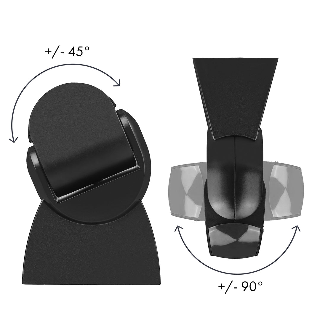 Czujnik ruchu PIR Maclean, na podczerwień, IP65, czarny z czarną przesłoną, zasięg 12m, MCE201 B/B