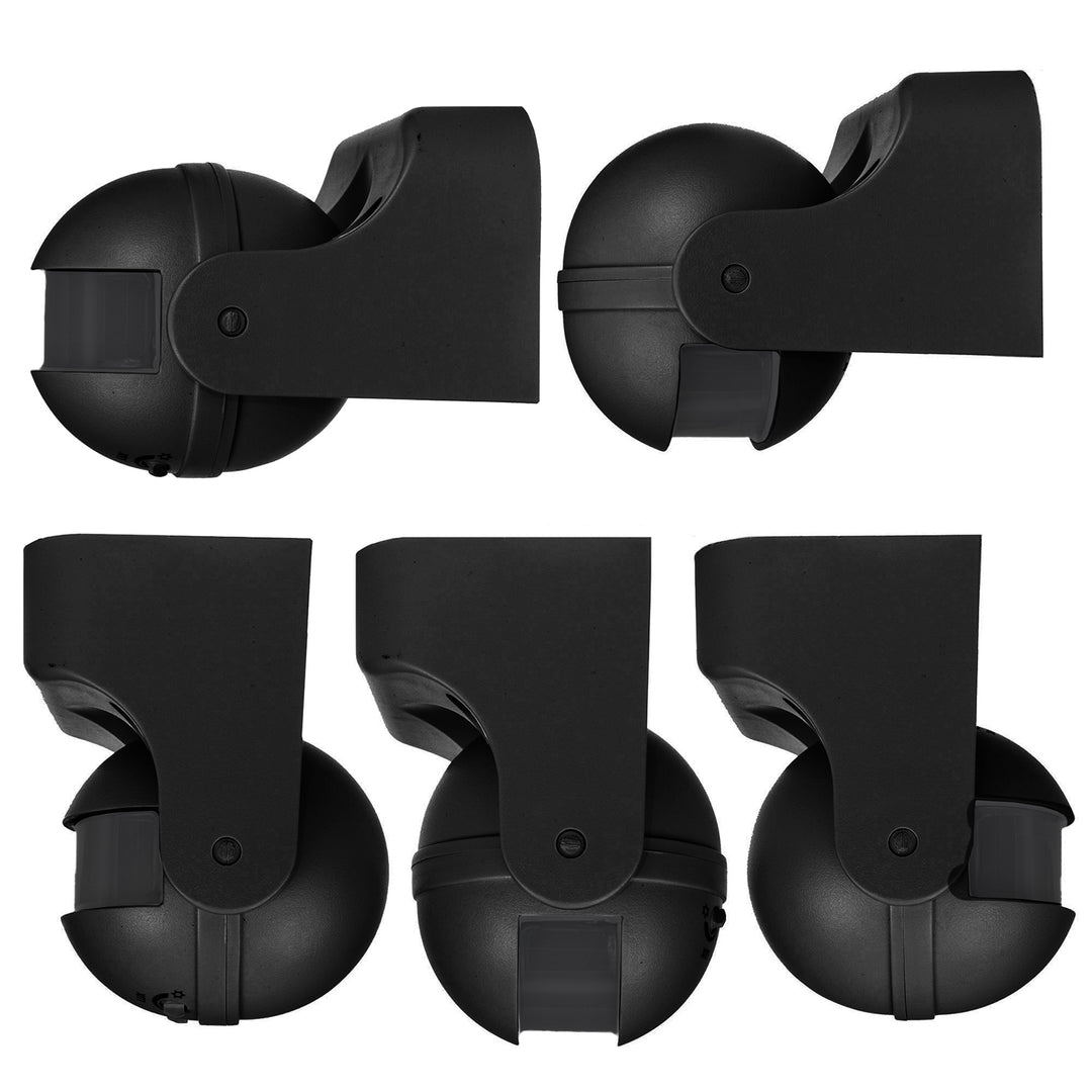 Czujnik ruchu PIR Maclean, na podczerwień, IP44, czarny z czarną przesłoną, zasięg 12m, max. obciążenie 300/1200W, MCE358 B/B