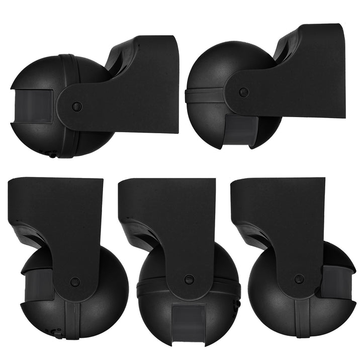 Czujnik ruchu PIR Maclean, na podczerwień, IP44, czarny z czarną przesłoną, zasięg 12m, max. obciążenie 300/1200W, MCE358 B/B