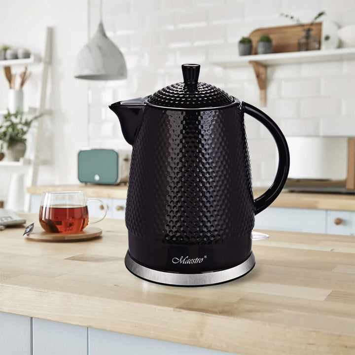 Czajnik ceramiczny Maestro, pojemność 1,5l, 1500W, czarny, MR069 wtyczka UK