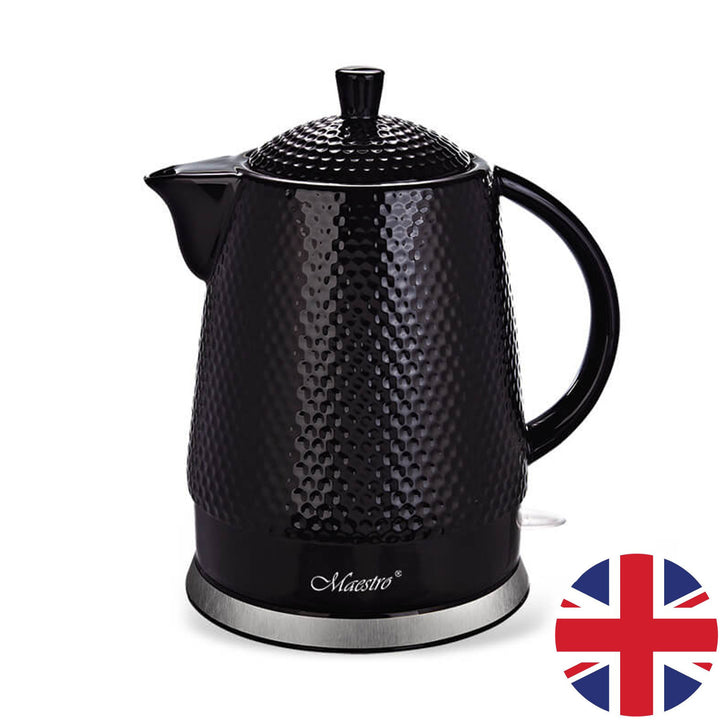 Czajnik ceramiczny Maestro, pojemność 1,5l, 1500W, czarny, MR069 wtyczka UK
