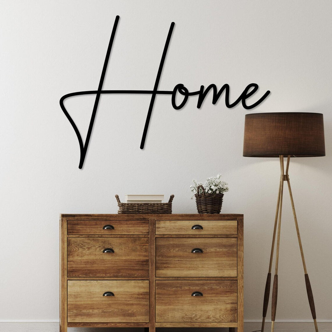 Ażurowy obraz, dekoracja ścienna 3D, Obraz 3D "Home" 100x60cm czarny