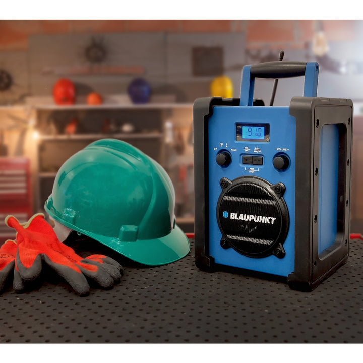 Przenośny radioodtwarzacz Blaupunkt, Bluetooth, AUX, Wyświetlacz LCD, PP30 Jobsite