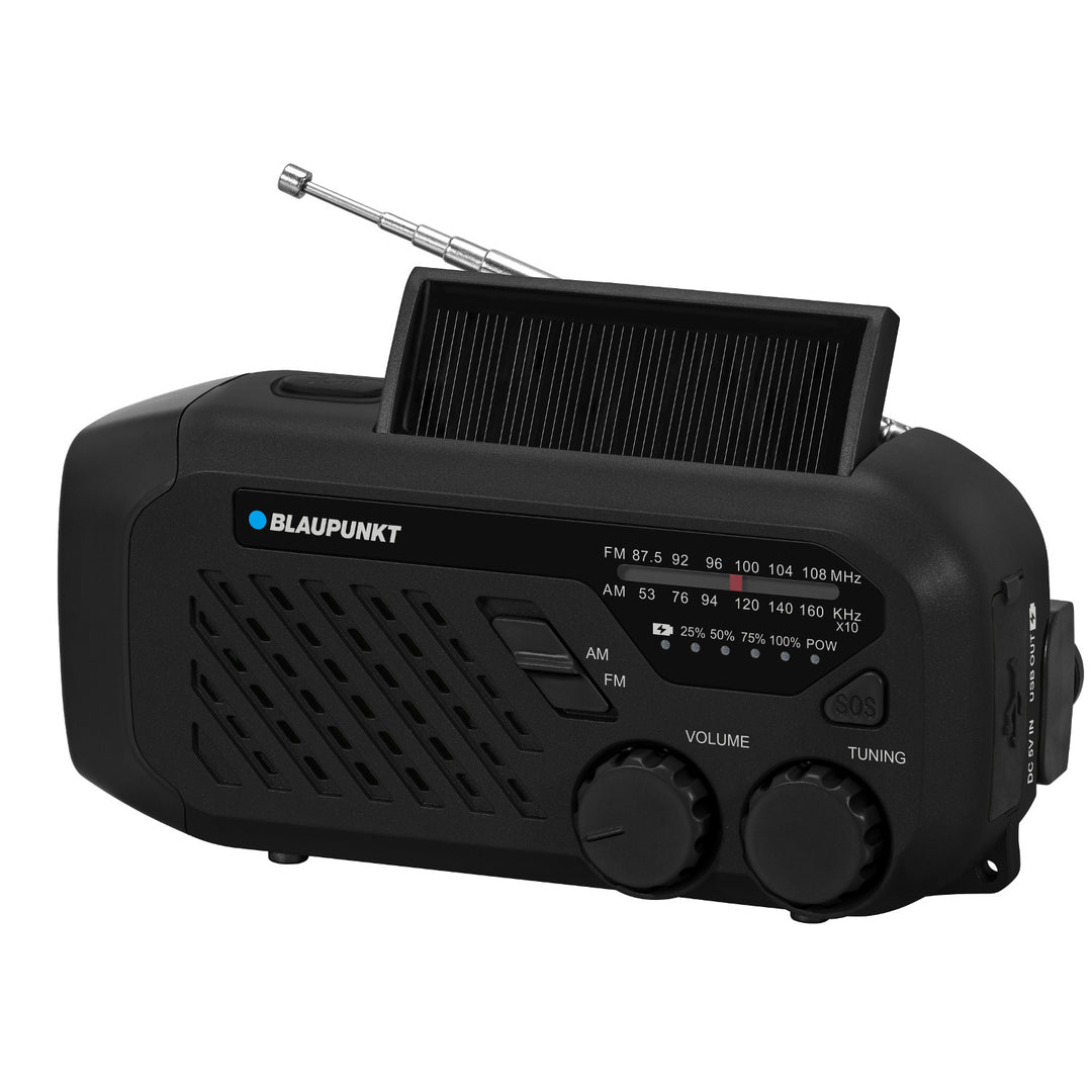 Radio sieciowo-bateryjne Blaupunkt, Latarka LED, Sygnalizacja SOS, Antena, ER10