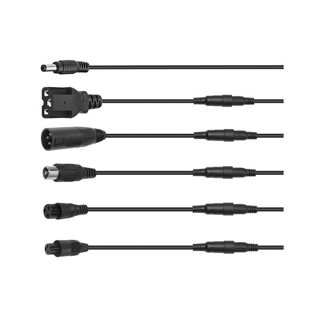 Ładowarka do hulajnóg i pojazdów elektrycznych Lextool, 6 wtyków, 230V AC, 42V DC 2A, LXG94