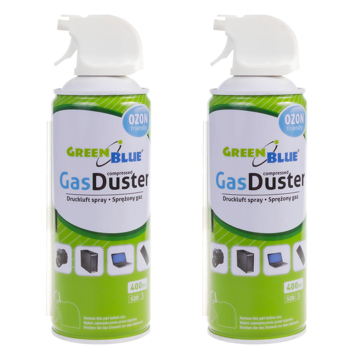 Sprężone powietrze GreenBlue GB400 400ml pistoletowy atomizer - pistol spray, 2 sztuki