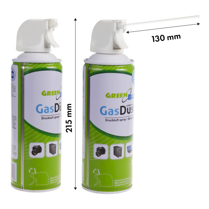 Sprężone powietrze GreenBlue GB400 400ml pistoletowy atomizer - pistol spray, 3 sztuki