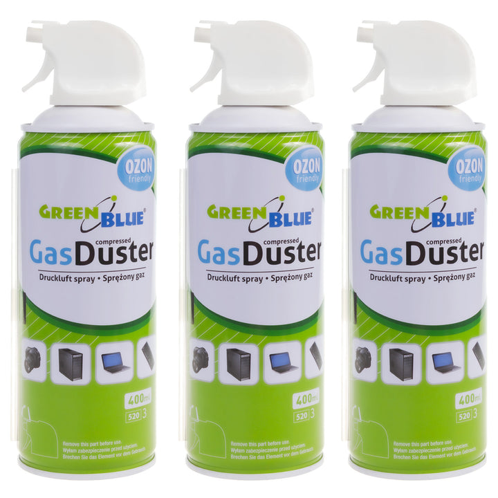 Sprężone powietrze GreenBlue GB400 400ml pistoletowy atomizer - pistol spray, 3 sztuki