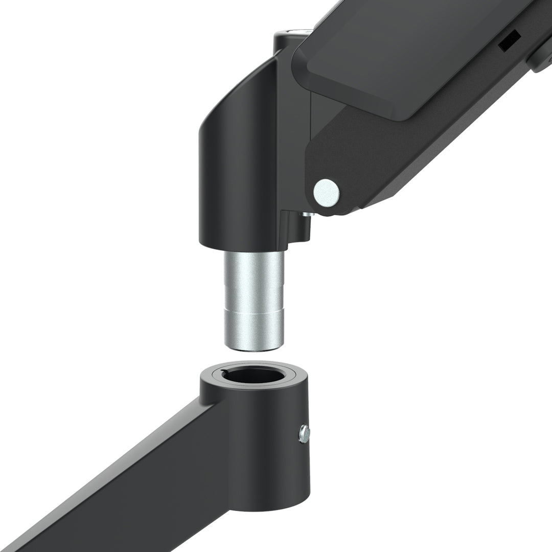 Uchwyt na 2 monitory Maclean, sprężyna gazowa, 17"-32", 2-10kg, czarny, MC-134