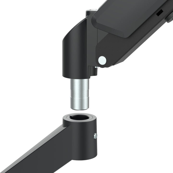 Uchwyt na 2 monitory Maclean, sprężyna gazowa, 17"-32", 2-10kg, czarny, MC-134