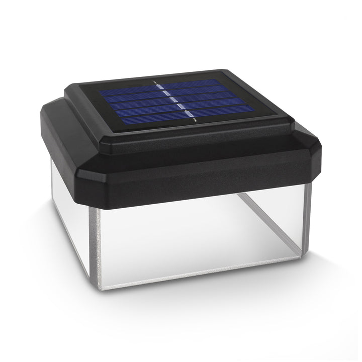 Lampa solarna LED na słupek GreenBlue, 80x80mm, daszek kopertowy, GB127, 4 sztuki