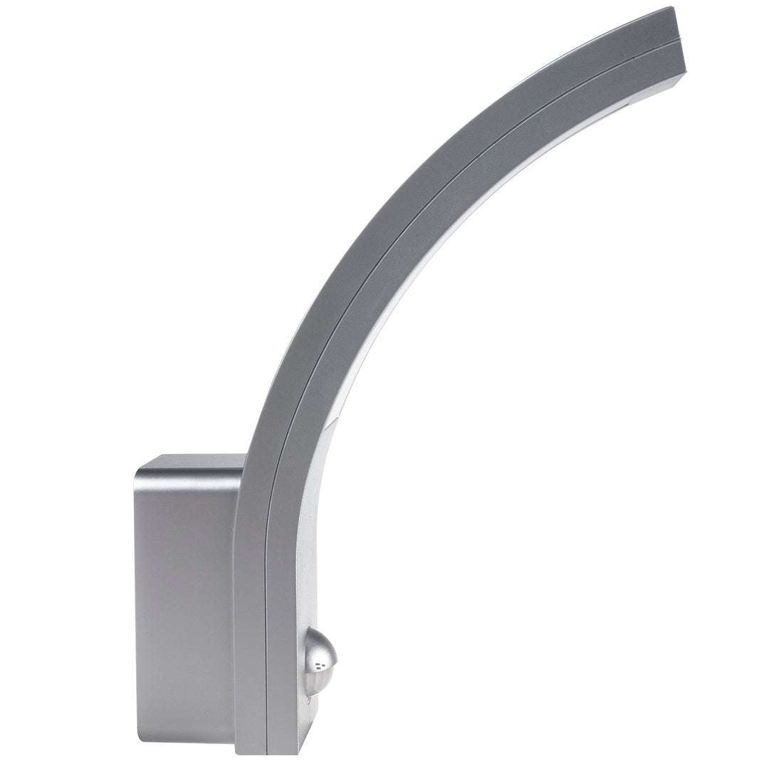 Lampa LED z czujnikiem ruchu Maclean, czujnik ruchu PIR, kolor srebrny, 10W, IP54, 750lm, barwa neutralna biała (4000K) MCE244 S, 2 sztuki
