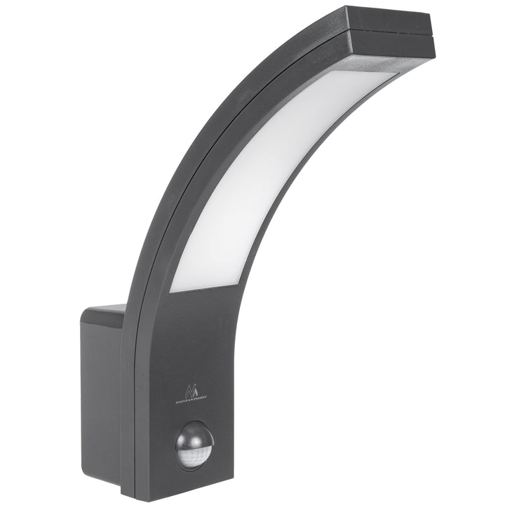 Lampa LED z czujnikiem ruchu Maclean, czujnik ruchu PIR, kolor szary, 10W, IP54, 750lm, neutralna biała (4000K) MCE244 GR, 2 sztuki