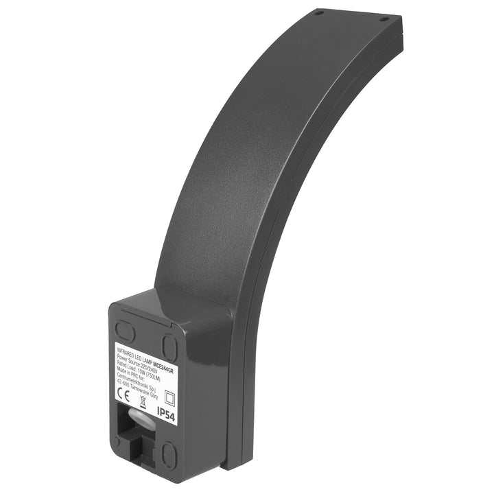 Lampa LED z czujnikiem ruchu Maclean, czujnik ruchu PIR, kolor szary, 10W, IP54, 750lm, neutralna biała (4000K) MCE244 GR, 2 sztuki