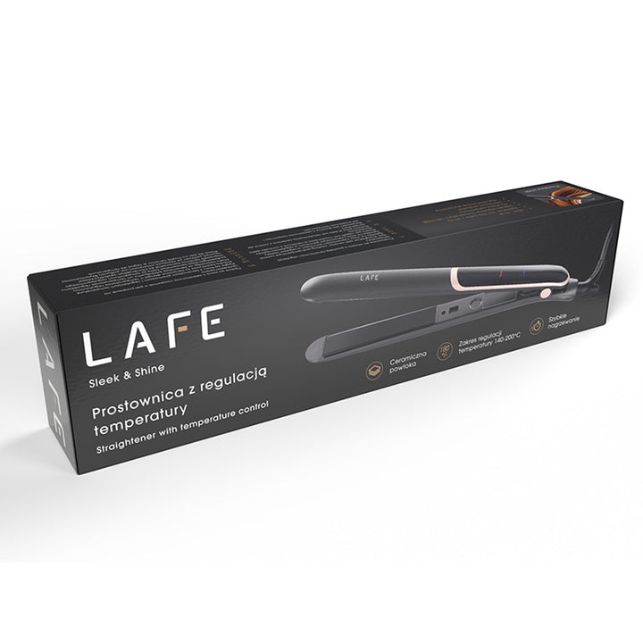 Prostownica z regulacją temperatury LAFE, 35W, ceramiczna powłoka, Sleek & Shine Straightener