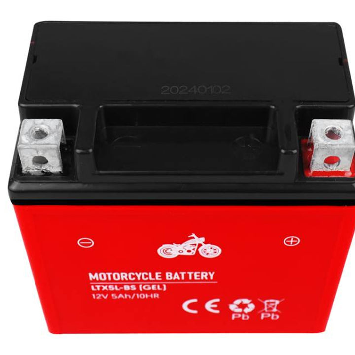 Akumulator żelowy Lamex, motocyklowy, 12V, 5Ah, LTX5L-BS