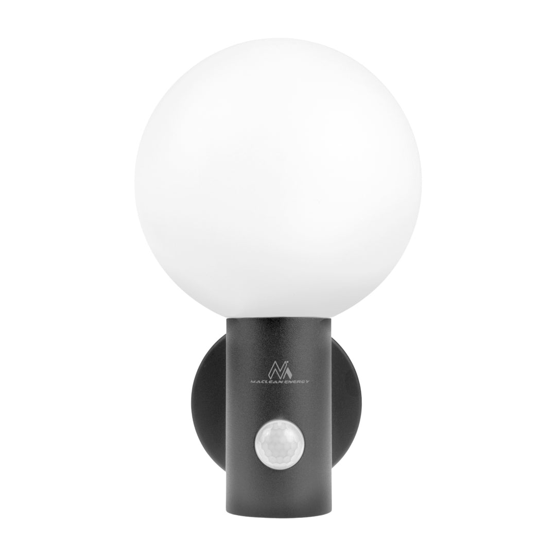 Lampa LED z czujnikiem ruchu Maclean, czujnik ruchu PIR, kolor szary, 15W, IP65, 1600lm, barwa neutralna biała (4000K) MCE515 GR, 2 sztuki