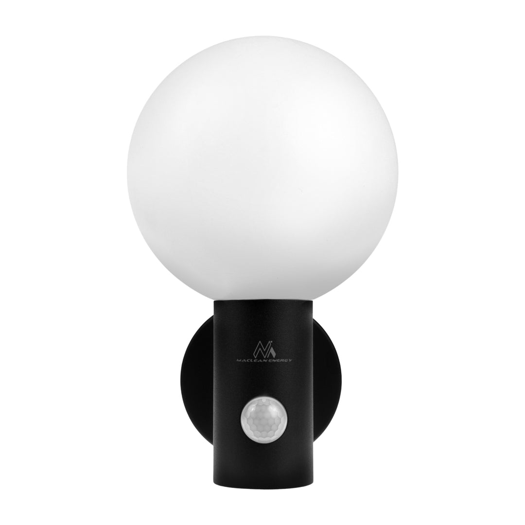 Lampa LED z czujnikiem ruchu Maclean, czujnik ruchu PIR, kolor czarny, 15W, IP65, 1600lm, barwa neutralna biała (4000K) MCE515 B, 2 sztuki