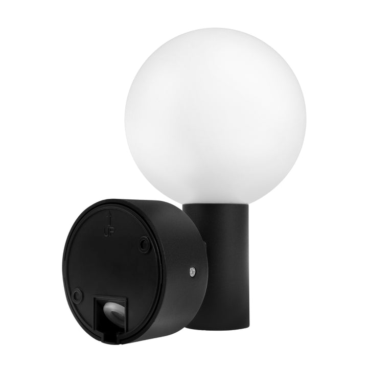 Lampa LED z czujnikiem ruchu Maclean, czujnik ruchu PIR, kolor czarny, 15W, IP65, 1600lm, barwa neutralna biała (4000K) MCE515 B, 2 sztuki
